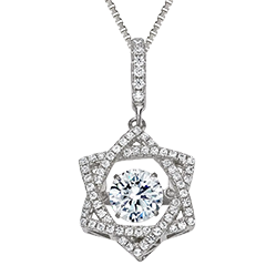 Mother & Child Heart Birthstone Necklace for Women